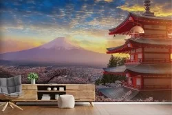 Wallpaper Flowers Forests and Trees Eastern Mountain and Zen