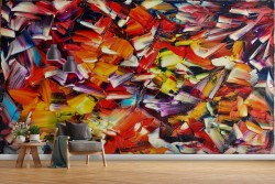 Abstract Industrial Urban Plaster Modern Wallpaper