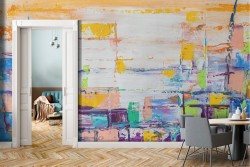 Carta da Parati superficie intonaco dipinto astratto