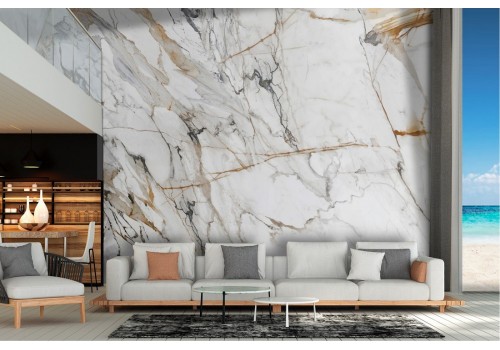 White Marble Wallpaper Surface