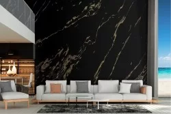 Carta da Parati superficie marmo nero