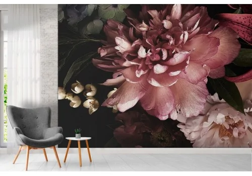 Vintage floral composition wallpaper 2