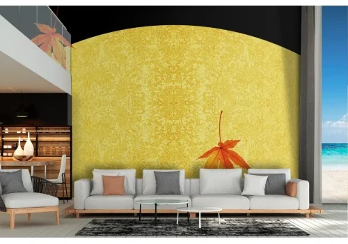 Wallpaper gold and black concrete surface