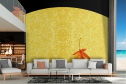 Wallpaper concrete surface gold and black