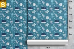 Children's Wallpaper Flora and Fauna Animals Birds Decorations and Patterns Aquatic World