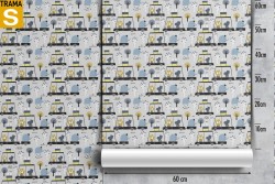 Carta da Parati Bambini Animali uccelli Decorazioni e Pattern