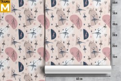 Carta da Parati Decorazioni e Pattern Principesse e ballerine