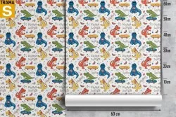 Carta da Parati Bambini Animali uccelli Decorazioni e Pattern Personaggi e Cartoni