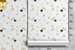 Carta da Parati Decorazioni e Pattern Righe e A pois