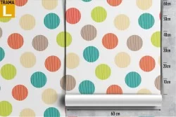 Polka Dot Wallpaper decoration for children.