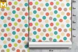 Carta da Parati Decorazioni e Pattern Righe e A pois