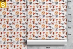 Carta da Parati Bambini Animali uccelli Decorazioni e Pattern