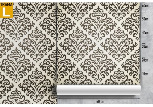 Damask vintage pattern wallpaper decoration. 2