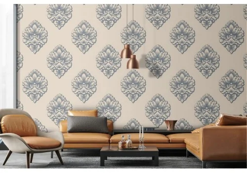 Damask vintage wallpaper decoration.
