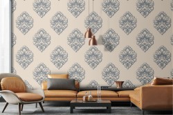 Vintage damask wallpaper decoration.