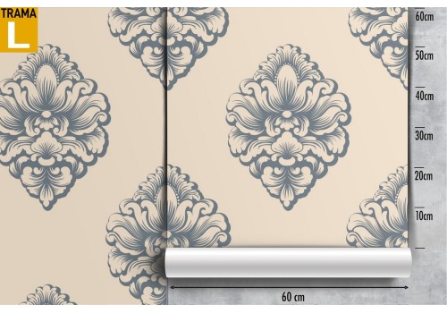 Vintage damask wallpaper decoration. 2