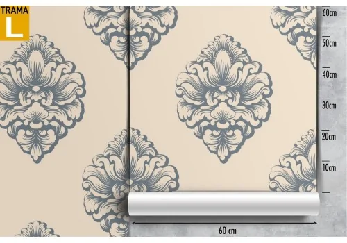 Vintage damask wallpaper decoration. 2