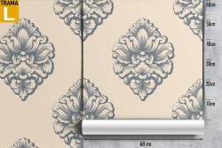 Vintage damask wallpaper decoration.