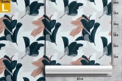 Carta da Parati decorazione fiori astratti.