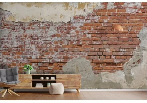 Wallpaper surface concrete and bricks