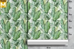 Carta da Parati Foglie Tropicale