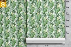 Carta da Parati Design e Stili Flora e Fauna Foglie Tropicale