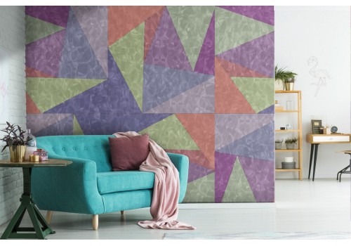 Modern geometric pattern wallpaper decoration.
