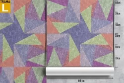Modern geometric pattern wallpaper decoration.