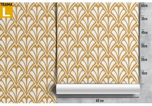 Art Deco vintage geometric wallpaper decoration. 2