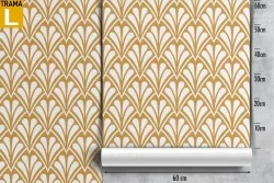 Art Deco vintage geometric wallpaper decoration.