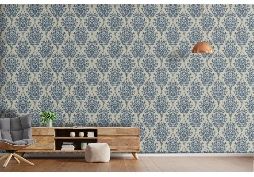 Classic English vintage wallpaper decoration.