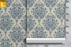 Classic English vintage wallpaper decoration.