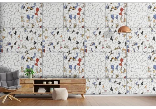 Vintage tile decoration wallpaper.