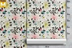 Carta da Parati Fiori Vintage