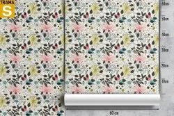 Carta da Parati Design e Stili Flora e Fauna Fiori Vintage