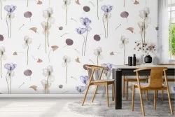 Carta da Parati decorazione natura fiori.
