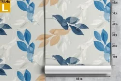 Wallpaper decoration nature stylized leaves.