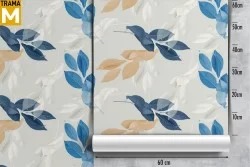 Modern Nature Leaves Wallpaper