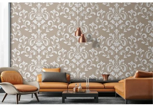 Damask vintage pattern wallpaper.