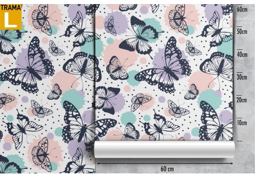 Butterflies nature pattern modern wallpaper. 2