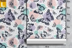 Carta da Parati farfalle natura pattern moderno.