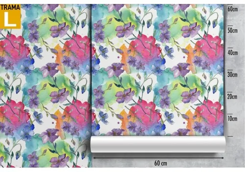 Abstract flowers modern nature wallpaper. 2