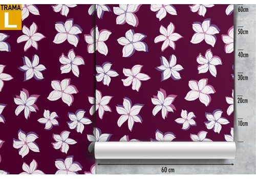 White flowers nature modern design wallpaper. 2