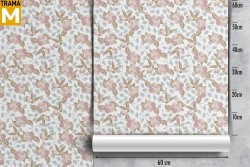 Carta da Parati Fiori Natura Vintage