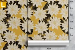 Vintage nature white flowers wallpaper.