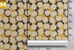 Carta da Parati Fiori Natura Stilizzata Vintage