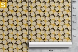 Carta da Parati Design e Stili Flora e Fauna Fiori Natura Stilizzata Vintage