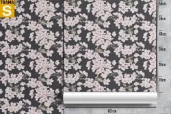 Carta da Parati Design e Stili Flora e Fauna Fiori Natura Orientale zen