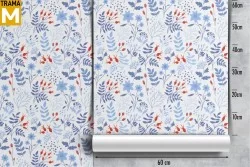 Stylized Nature Flowers Wallpaper