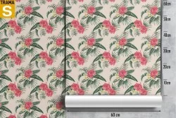 Wallpaper Design and Styles Flora and Fauna Modern Tropical Nature Flowers